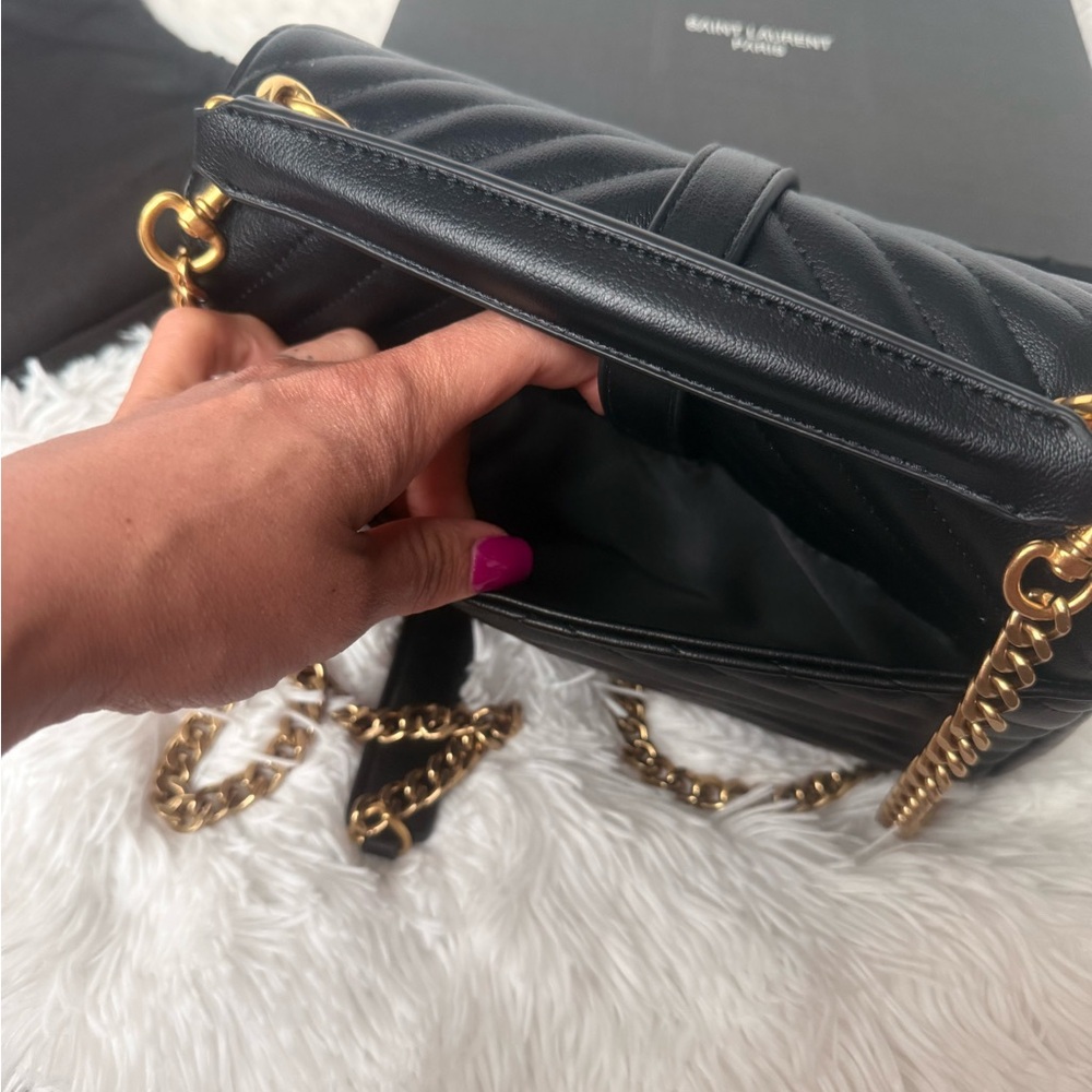 Black Quilted Chain Shoulder Bag